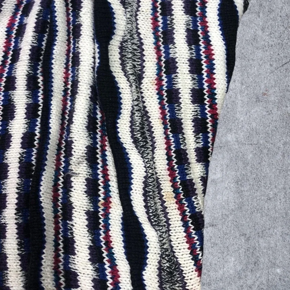 Vintage 80s 90s Etchings Coogi Style Cardigan Sweater Adult Size Medium‎
